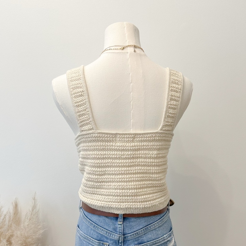 H&M Cream Knit Crop Top - Picture 5 of 7